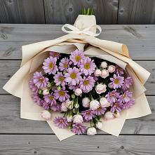 Букет цветов из:  Розы и Хризантемы в Гололобово