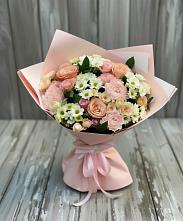 Букет цветов из:  Гвоздики, Розы и Хризантемы в Гололобово