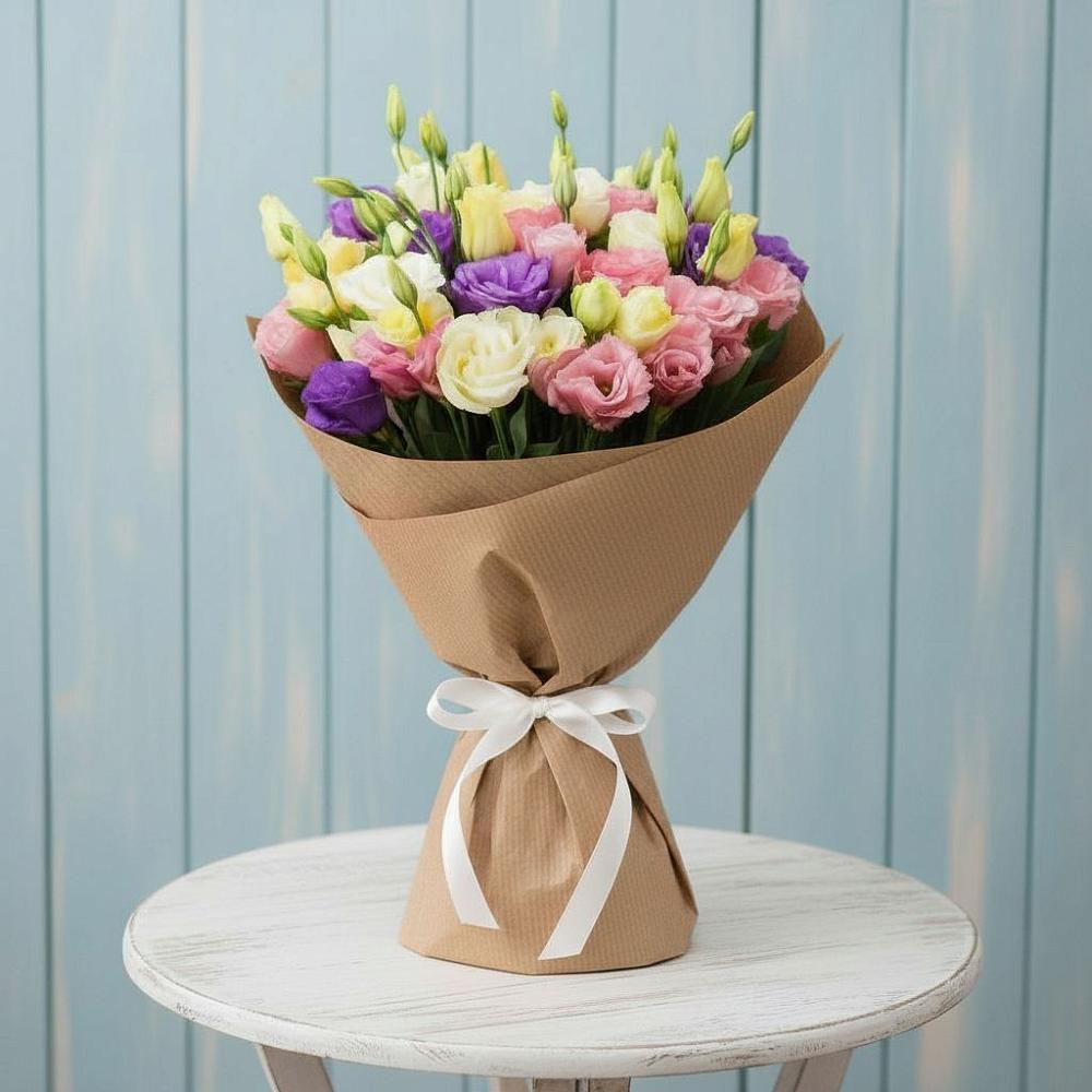 Букет цветов из: Лизиантусы в Гололобово