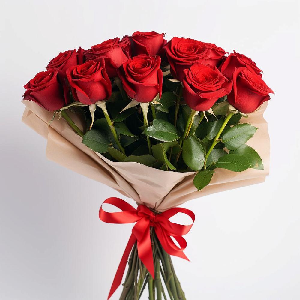 Букет 11 Красных роз Эдлесс Лав в Гололобово