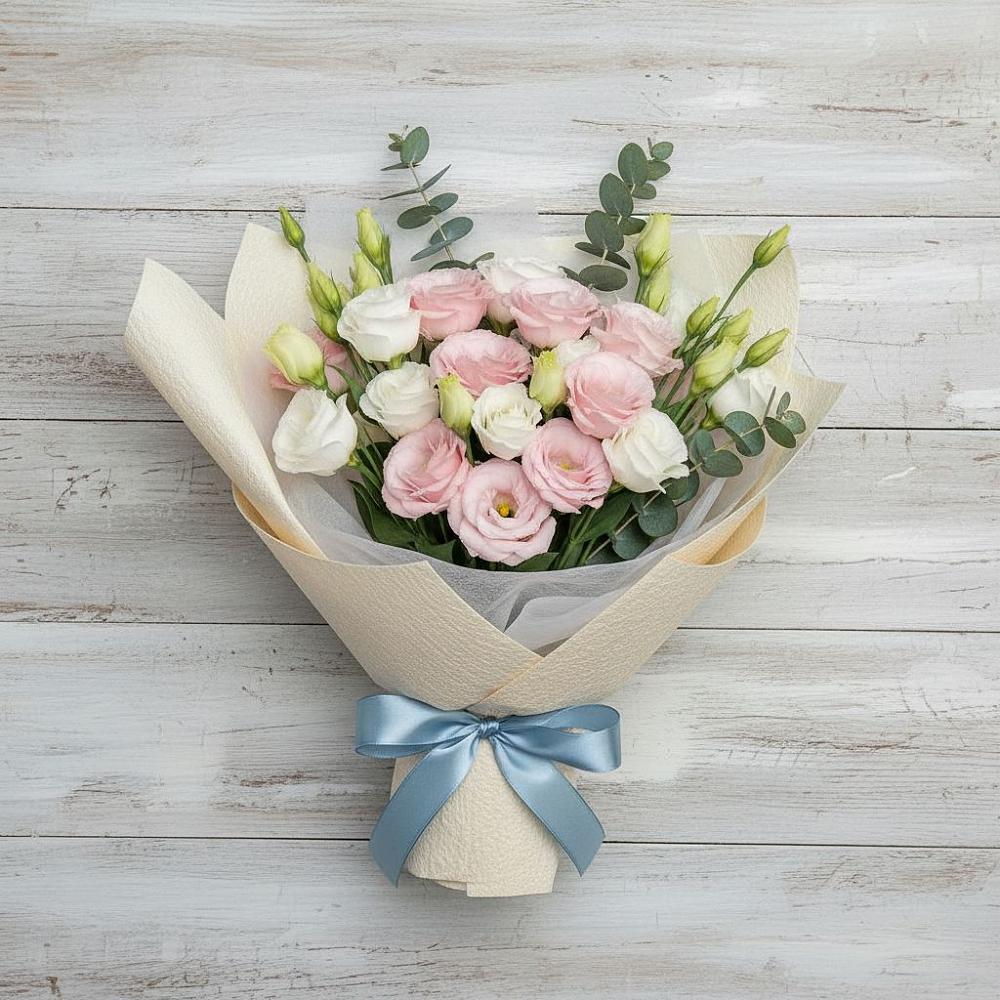 Букет цветов из: Лизиантусы в Гололобово